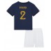 Tanie Strój piłkarski Francja Benjamin Pavard #2 Koszulka Podstawowej dla dziecięce MŚ 2022 Krótkie Rękawy (+ szorty)